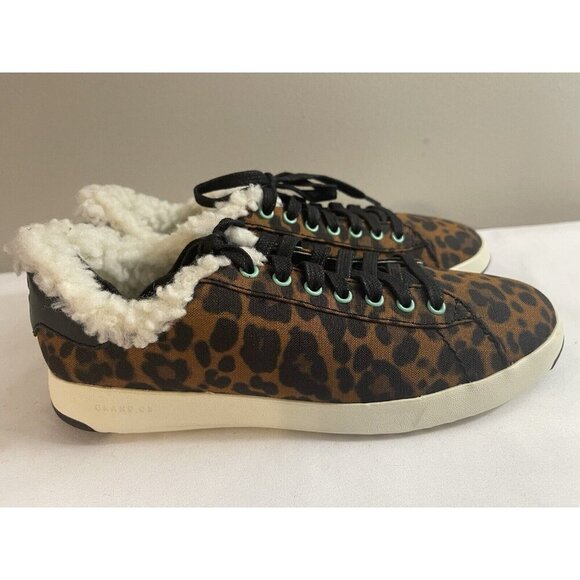 Cole Haan Womens Grandpro Leopard Print Fashion Sneaker Size 9 with box - Picture 5 of 6